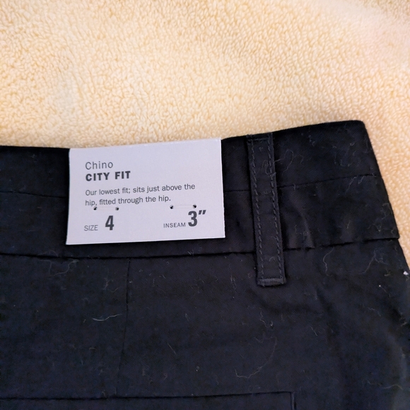 J Crew F City Fit Black Shorts 4 NWT - Picture 1 of 7